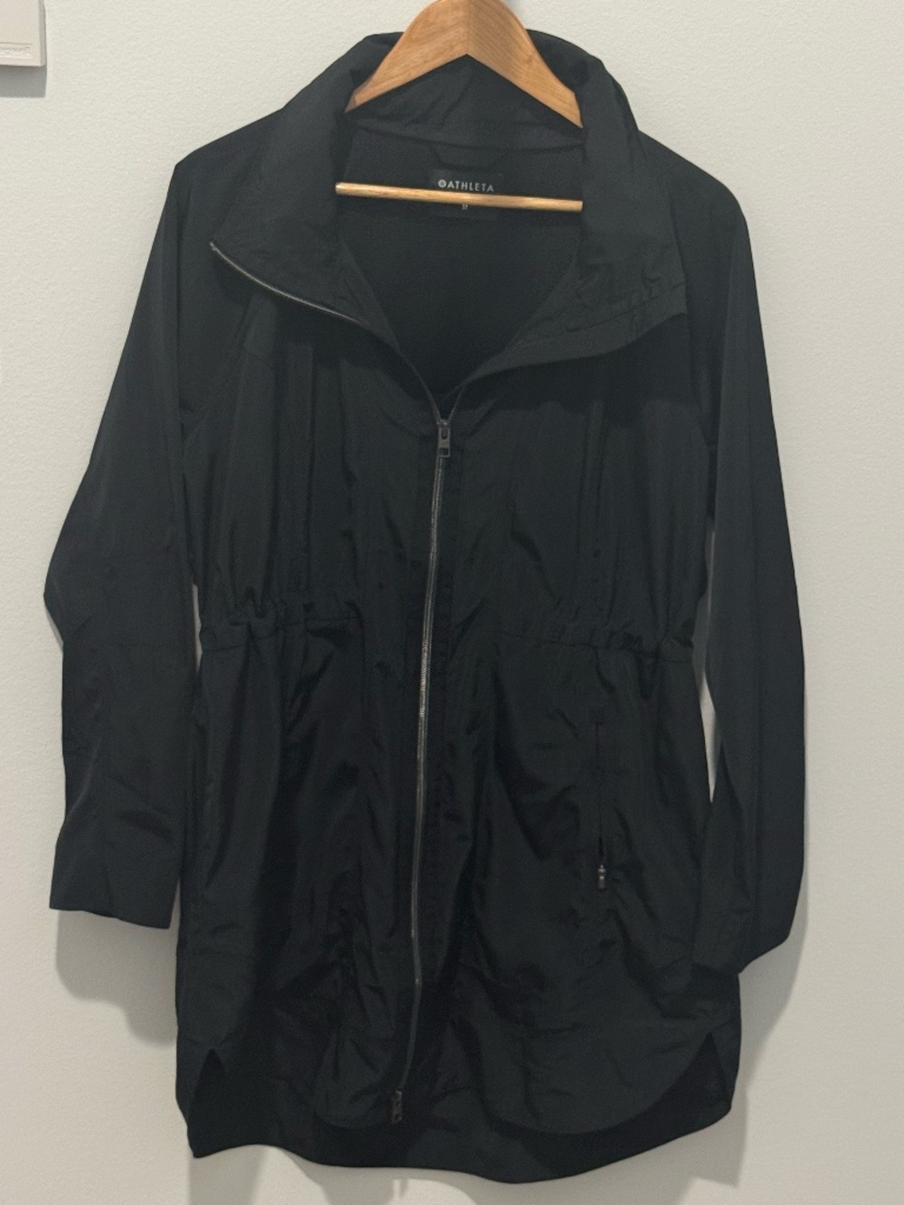 Athleta Black Utility Jacket with Zipper